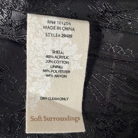 Soft Surroundings St James Gray Knit Open Front Blazer - Picture 10 of 11